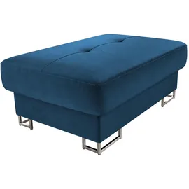 Mirjan24 Polsterhocker, Blau, Holz, 2-Sitzer, Rechteckig, 104x42x67 cm, Wohnzimmer, Hocker, Sitzhocker