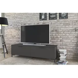 Lowboard INOSIGN "Alternative", schwarz (kosmos anthrazit), B:149,9cm H:42,7cm T:48cm, Spanplatte, Sideboards, TV-Sideboard, Breite 150 cm