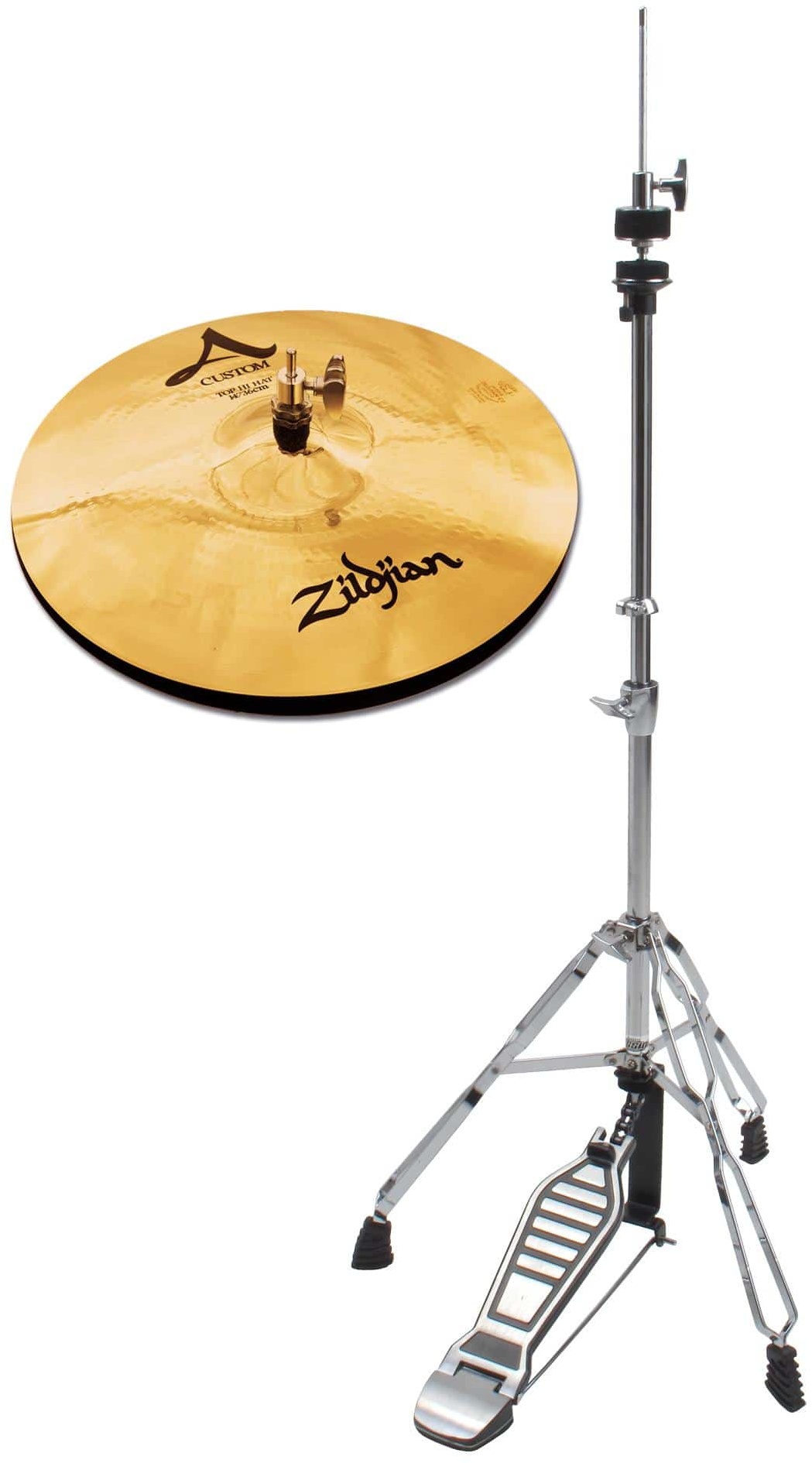 Zildjian A Custom 14" Hi-Hat + HiHat Maschine SET