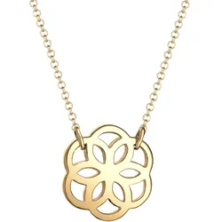 Elli Blume Floral 925 Sterling Silber goldfarben Damen 