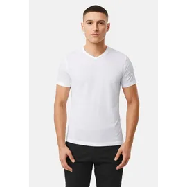 JACK & JONES T-Shirt - JACBASIC V-NECK TEE, Kurzarm, einfarbig, Baumwolle Weiß M