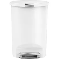 simplehuman Halbrund 50 l Weiß