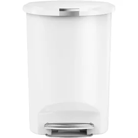 simplehuman Halbrund 50 l Weiß