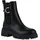 VAN HILL Damen Klassische Stiefeletten Profil-Sohle Schuhe 216365 Schwarz PU, 38 - 38