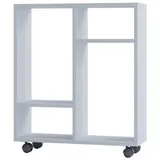 VCM Holz Nischenschrank Regal Rollen Nischenregal Beistelltisch Raumteiler Dremala