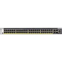 Netgear GSM4352PA M4300-52G-PoE+ (550W PSU) stackl.mgd.Managed Switch mit 48x1G PoE+ und 4x10G incl.2x10GBASE-T and 2xSFP+ Layer 3