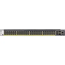 Netgear GSM4352PA M4300-52G-PoE+ (550W PSU) stackl.mgd.Managed Switch mit 48x1G PoE+ und 4x10G incl.2x10GBASE-T and 2xSFP+ Layer 3