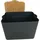 homéa Aufbewahrungsbox 40 x 27 x 24,5 cm 1-tlg. Beige/Grau