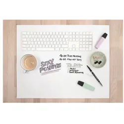 folia Schreibunterlage aus Papier - unbedruckt weiß