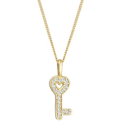 Elli DIAMONDS Schlüssel Elegant Diamant (0. .) 585 Gelbgold 45 Damen 