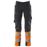 Mascot Hose mit Schenkeltaschen 19379-510-01014 Gr. 90C48 schwarzblau/hi-vis orange
