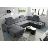 ed exciting design Eckcouch Polyester 5-Sitzer Grau