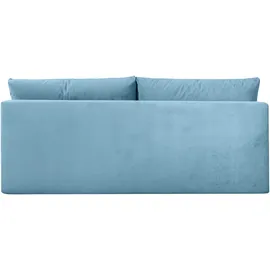 Collection AB Schlafsofa COLLECTION AB "DARIA inklusive Schlafunktion und Bettkasten", blau, B:194cm H:41cm T:90cm, 100%Polyester, Sofas, Schlafsofa, Schlafsofa,Bettfunktion,Bettkasten,inklusive Rückenkissen,Federkern