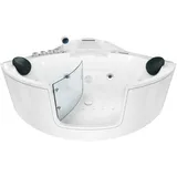 AcquaVapore Whirlpool-Badewanne 140 x 140 cm (W60H-TH-SC)