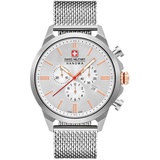 Swiss Military Hanowa Armbanduhr Chrono Classic II, Silber, (Chronograph, 45 mm)