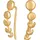 Cai Ohrstecker Mondzyklus Luna gelb 925/- Sterling Silber vergoldet one-size