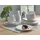 Home4You Speiseteller 27 cm beige/weiß 8er Set