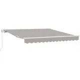 vidaXL Manuelle Einziehbare Markise Hellgrau 350x250 cm