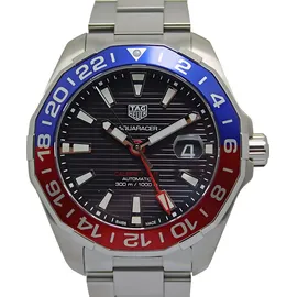 Tag Heuer Aquaracer GMT Herrenuhr silber rot blau WAY201F.BA0927