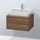 Duravit L-Cube 72x54,7cm, Nussb dkl., f Kons, 2 Schub.
