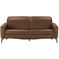 Hukla Einzelsofa  Jona ¦ braun ¦ Maße (cm): B: 214 H: 88 T: 124