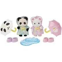 sylvanian families Erlebniskindergarten Freunde “Regenwetter” Figuren für Puppenhaus