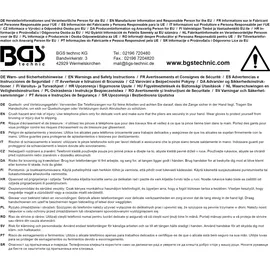 BGS 4405 Telefonzange extra lang 90° gebogen 260 mm