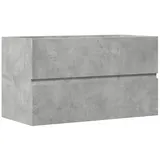 vidaXL Bad-Hängeschrank Betongrau 80x38,5x45 cm Holzwerkstoff