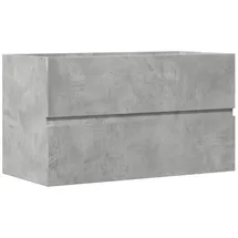 vidaXL Bad-Hängeschrank Betongrau 80x38,5x45 cm Holzwerkstoff