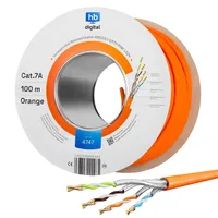 HB-Digital Netzwerkkabel CAT 7a Verlegekabel max. 1200 MHz S/FTP