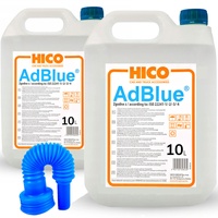 HICO Adblue 2X 10L für Diesel Kanister mit Ausgießer 20L Harnstofflösung AdBlue® NOX-Reduktionsmittel