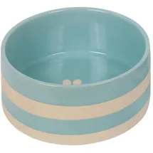 Nobby Keramik Napf Strio, Mint/Creme, Ø 21,0 x 8,5 cm, 2,00 l, 1 Stück