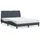 vidaXL Bett 140 x 200 cm Dunkelgrau