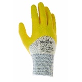 ALLEGRA Nitril-Handschuhe Nitrilhandschuh mit Strickbund (gelb) Kat 2 Gr.10 (12-St) beige|gelb