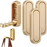 4 Klappbare Wandhaken, Aluminium-wandhaken, 90-grad-klapphaken, Unsichtbare Kleiderhaken