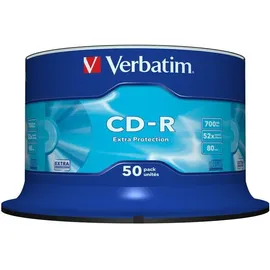 Verbatim 43351 700MB 52x Extra Schutz CD-R - 50 Pack Spindel