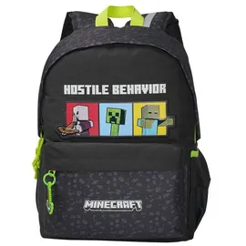 Minecraft Kinderrucksack Rucksack mit Fronttasche und Seitennetzen