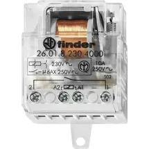 Finder Stromstoß-Schalter Unterputz 26.01.8.012.4000 1 Schließer 12 V/AC 10A 2500 VA 1St.
