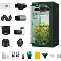 VIVOSUN GIY Smart Grow Tent System 90X90X180Cm, Wlan-Integriertes Growzelt Kit,