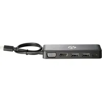 HP Z9G82AA USB-C Travel HUB Schwarz