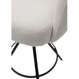 Stolkom Barhocker Sofia 54 x 60 x 103,5 cm Beige/Schwarz