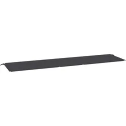 vidaXL Gartenbank-Auflage Schwarz 200x50x4 cm