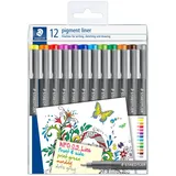 Staedtler pigment liner 0.5 box of 12 colours