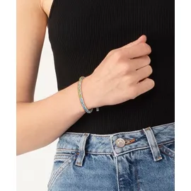 Lacoste Tennisarmband Edelstahlfarben Rot/Orange/Gelb/Champagner/Grün/Hellblau/Türkis/Flieder/Rosa 18 cm