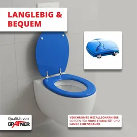 Grafner WC Sitz mit Absenkautomatik Motiv Blue Whirl