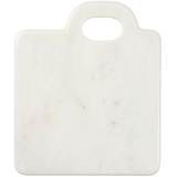 Broste Copenhagen Olina Schneidebrett quadratisch Weiß Marmor, B26 x L30 x H1,4 cm, 70310654