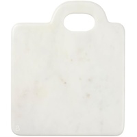 Broste Copenhagen Olina Schneidebrett quadratisch Weiß Marmor, B26 x L30 x H1,4 cm, 70310654