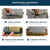 Hoffenbach Kantenschutz-Set aus Schaumstoff Eckenschutz Fingerschutz braun