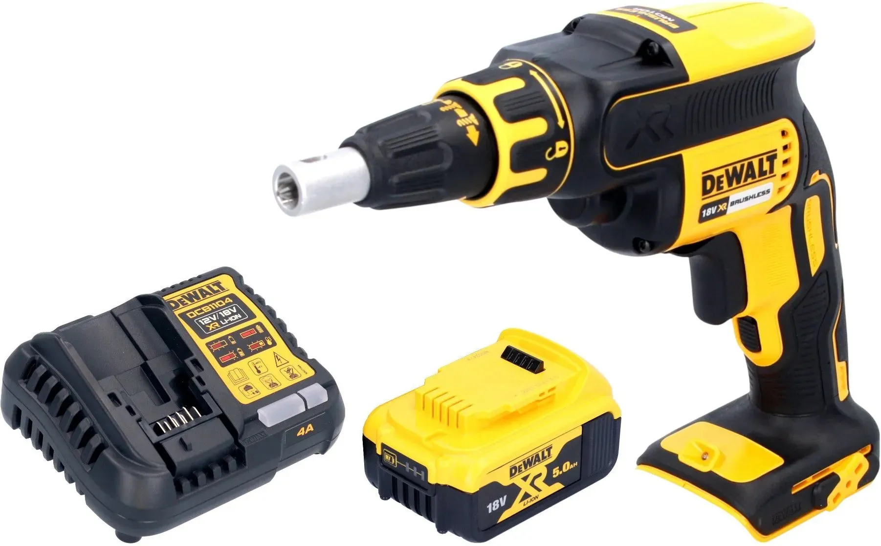 DeWalt DCF 620 P1 Akku Trockenbauschrauber 18 V 30 Nm Brushless + 1x Akku 5,0 Ah + Ladegerät