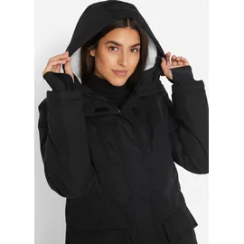bonprix Funktionsparka Schwarz 3XL
